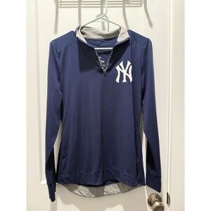 Women's New York Yankees Fanatics 1/4 Zip Long Sleeve Pullover Jacket Size Small